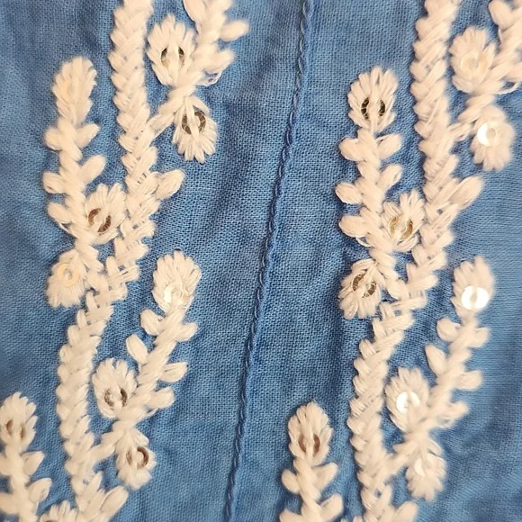 🎉Soft Surroundings Embroidered Dress - size M - Picture 5 of 8